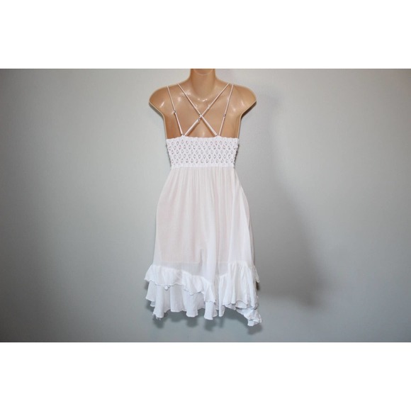 FP One Free People Adella Lace Sheer Slip Dress White Women's Size XS H14119 - Picture 9 of 13
